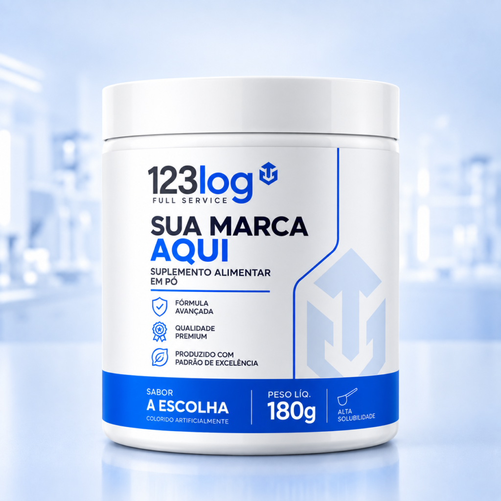 suplemento alimentar em pó de creatina + inositol + magnésio